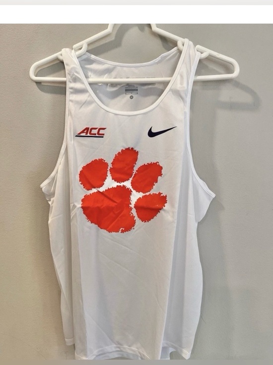 Nike Tops - NEW Nike Clemson Tigers Women’s Tank Top ACC Size XXL  White Uniform Field.